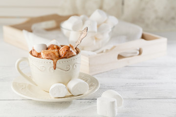 Hot cocoa with marshmallow
