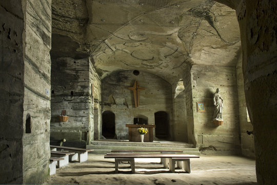 Kapelle in der Magdalena-Einsiedelei bei D&uuml;dingen, Fribourg / Freiburg, Schweiz