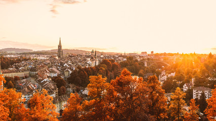 The old town of Bern in autumn - Powered by Adobe