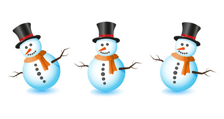 cute snowman set