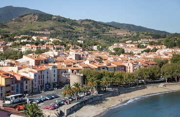 Fototapeta na wymiar Un quartier de Collioure
