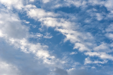 Cloudy sky full with cumulus