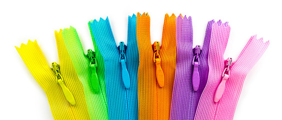 Isolated pastel color invisible zipper © c_atta