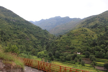 Naklejka premium mountains of Dehradun