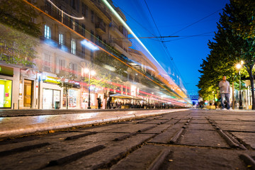 Obraz premium night French city of Nice