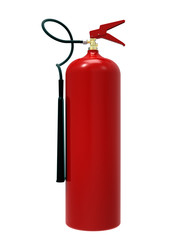 3d render fire extinguisher isolated on white background