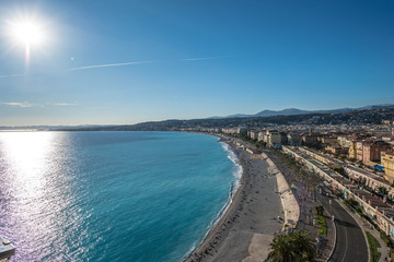 azure coast of the French city of Nice