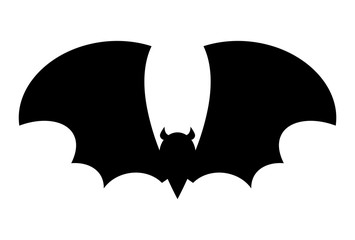 halloween bat silhouette vector  design isolated on white background