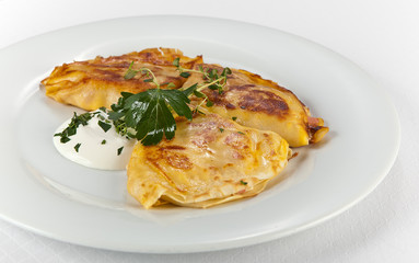 crepe with ham and sheese