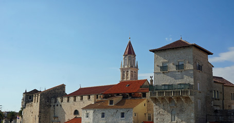 promenade of trogir city in croatia