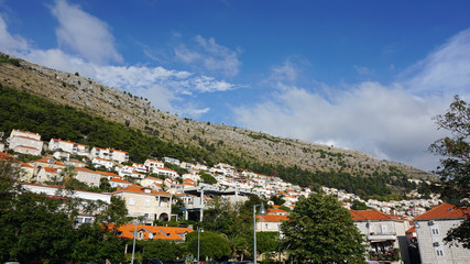 old houses in the croatian town of dubrovnik