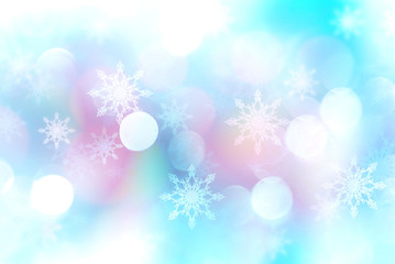 Fototapeta na wymiar Blue blur winter background.