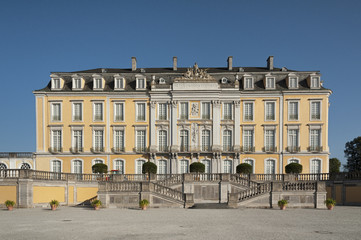 The Baroque Augustusburg Castle is one of the first important creations of Rococo in Bruhl near Bonn, North Rhine Westphalia - Germany. Since 1984 it is in the list of World Heritage Site.