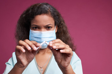Wonderful nurse background isolated