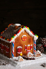 homemade gingerbread house