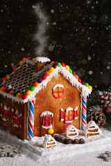 homemade gingerbread house