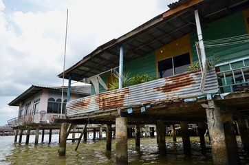 ブルネイ・ダルエスサラーム　バンダルスリブガワン　カンポン・アイール　水上集落　Negara Brunei Darussalam　Bandar Seri Begawan　Kampong Ayer