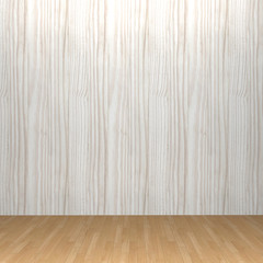 3d interior rendering of brown wooden wall and brown wooden parquet floor 2463