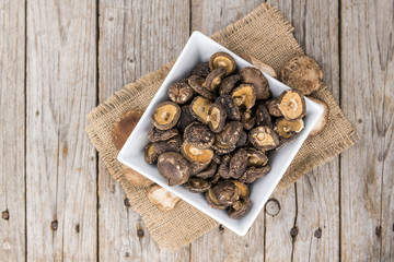 Portion of Dried Shiitake