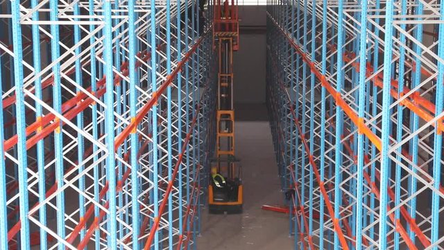 Forklift Platform Going Up in New Warehouse