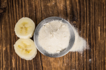 Portion of Ground Banana, selective focus