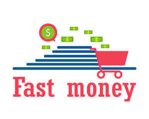 Money for business, travel, payments, purchases. Modern way of life.