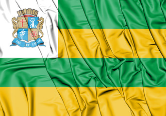 3D Flag of Aracaju, Brazil.