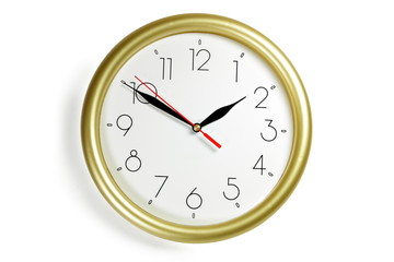 wall clock on white background