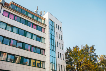 office or plattenbau apartment complex