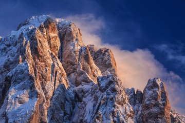 Sonnenuntergang am Sassolungo