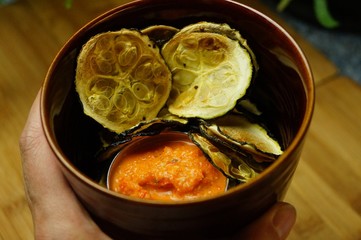 Vegane Zucchini Chips
