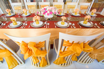 Beautifully decorated table