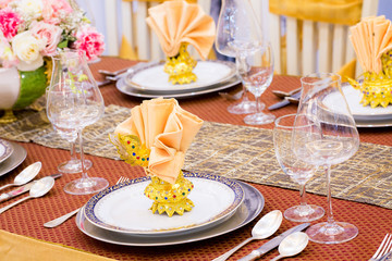 Beautifully decorated table