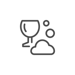 Dishwashing line icon