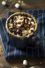 Sweet Homemade Smores Hot Chocolate