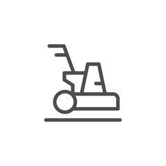 Cleaning machine line icon