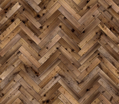 Herringbone natural larch parquet seamless floor texture