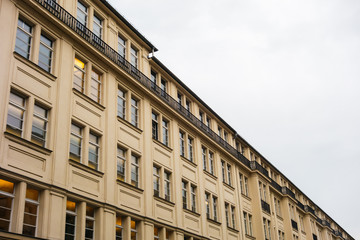 Fototapeta na wymiar typical residential houses at berlin, mitte