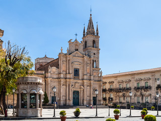 Piazza del Duomo in Acireale; Sizilien; Italien 