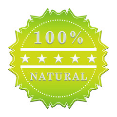 100 percent natural label