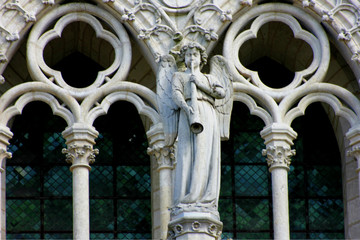 détail de la façade de la cathédrale d’Amiens
