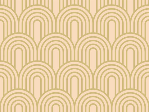 Simple Seamless Art Deco Pattern Background