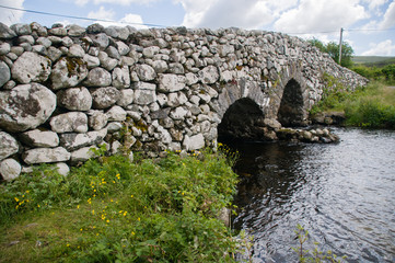 Fototapeta na wymiar Bridge at Maam, Connemara, County Galway, used in the 1952 film 