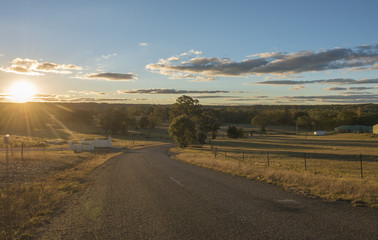View of Australia landscape in countryside
