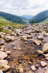 Rocky river at the Wicklow Gap, County Wicklow, Ireland