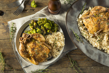 Herby Baked Cornish Game Hens