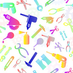 Seamless Pattern With Tools