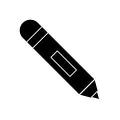 Wooden pencil isolated icon vector illustration graphic design