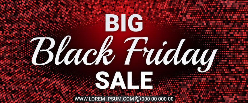 Black Friday Sale with Discount . Creative Poster, Banner or Flyer with colorful abstract design.