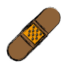 Medical bandage symbol icon vector illustration graphic design
